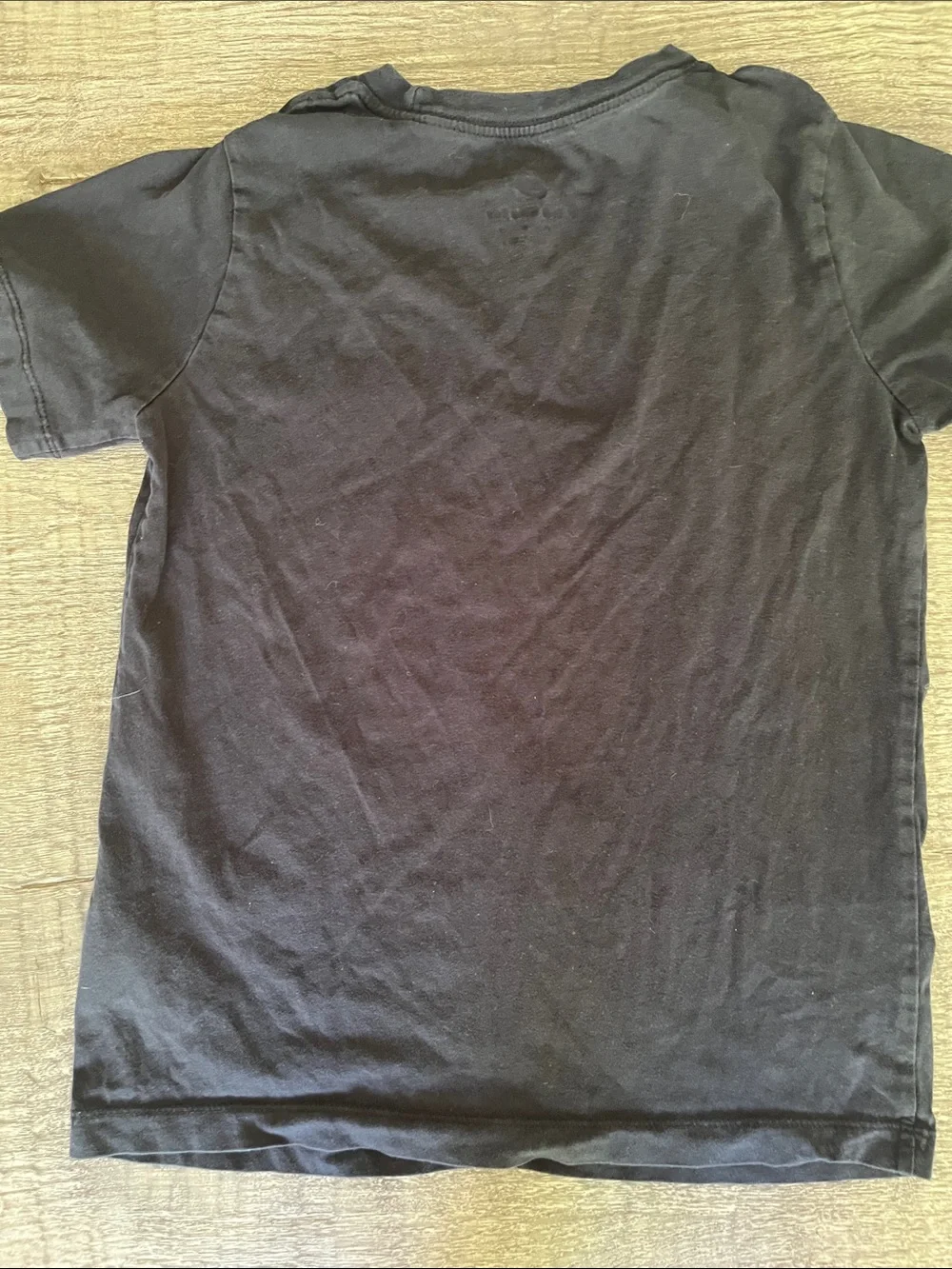 Nike Black T-Shirt with White Swoosh Logo